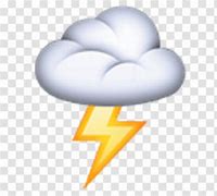Image result for Thunder Emoji
