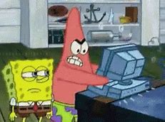 Image result for Spongebob Computer Smash Meme