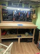 Image result for Pegboard Workbench with Light