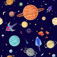 Image result for Cartoon Planets and Stars