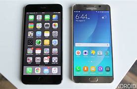 Image result for Galaxy 5 vs iPhone 6