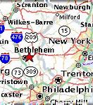 Image result for Lehigh Valley Area Map