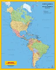 Image result for North America and South America Map