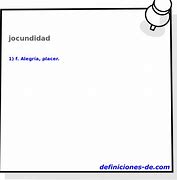 Image result for jocundidad