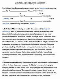 Image result for Unilateral Contract Sample