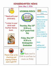 Image result for Sample Preschool Newsletter