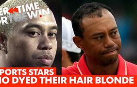 Image result for Tiger Woods Blonde Hair