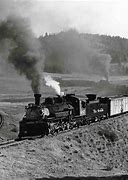 Image result for Old Train Black and White
