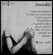 Image result for Feeling Invisible Poem