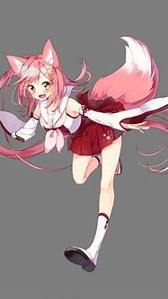 Image result for Anime Fox Girl Pink Hair