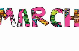 Image result for March Month Word Art