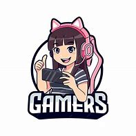 Image result for Cartoon Gamer Girl Logo