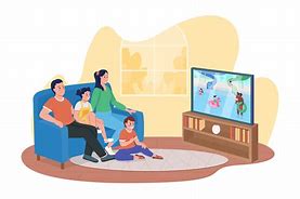 Image result for Watching TV From Afar Cartoon