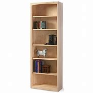 Image result for 5-Shelf Wood Bookcase