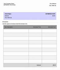 Image result for Business Estimate Templates Free