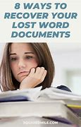 Image result for Recover Lost Word Document
