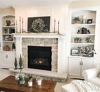Image result for Living Room with Fireplace White
