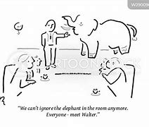 Image result for Cartoon Ignore Elephant in the Room Banking