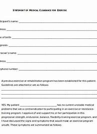 Image result for Physical Clearance Form