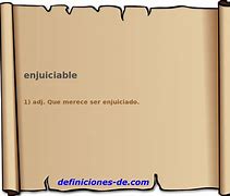 Image result for enjuiciable
