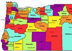 Image result for County Map of Oregon State