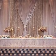 Image result for Wedding Head Table Backdrop Ideas