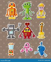 Image result for Robot Sticker Cartoon