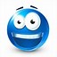 Image result for Happy Blue Emoji