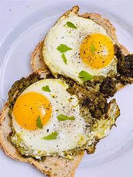 Image result for Pesto Baked Eggs