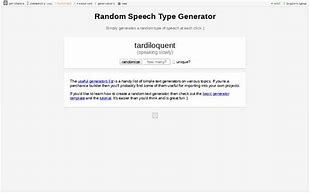 Image result for Random Speech Generator