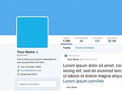 Image result for Twitter Desktop Profile Page Template