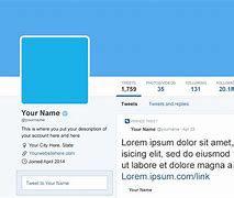 Image result for Twitter Profile Layout