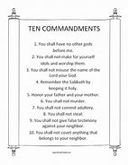 Image result for 10 Commandments Do Not Images