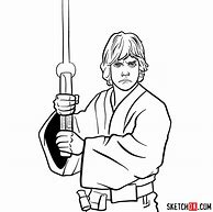 Image result for Luke Skywalker Outline