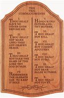 Image result for Ten Commandments List in Order