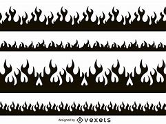 Image result for Flame Border Silhouette