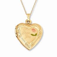 Image result for Kay Jewelers Yellow Gold Heart Necklace