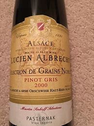 Image result for Lucien Albrecht Pinot Gris Vieilles Vignes