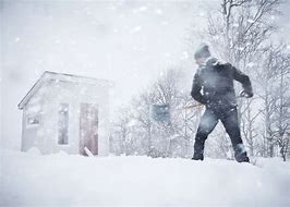 Image result for Man Holding Snow Shovel