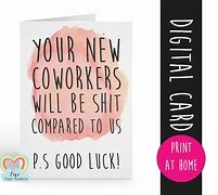 Image result for Goodbye Co-Worker Card Funny