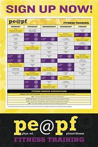 Image result for Planet Fitness Workout Schedule Printable