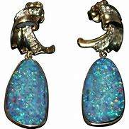 Image result for Genuine Opal Earrings
