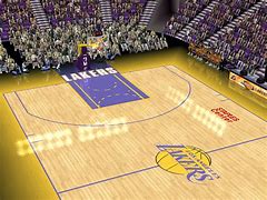 Image result for NBA Old Lakers Basketball Court