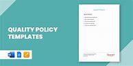 Image result for Manufacturing Quality Policy Template Word