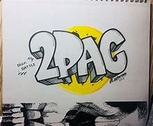Image result for 2Pac Bubble Writing