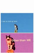 Image result for I See No God Up Here Cat Meme