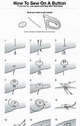 Image result for Steps Sewing Button