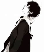 Image result for Anime Boy Black and White