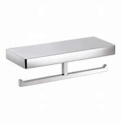 Image result for Double Toilet Roll Holder with Shelf