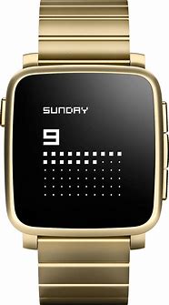 Image result for Pebble Time Steel Gold